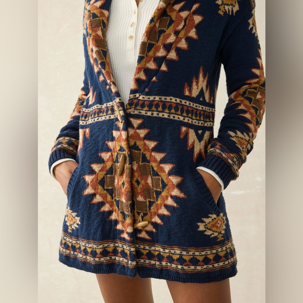FAHERTY B.YELLOWTAIL Lodge Cardigan - Picture 3 of 12